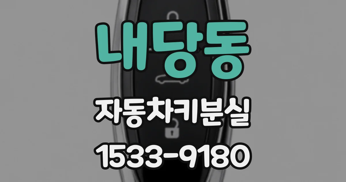 내당동 자동차키분실