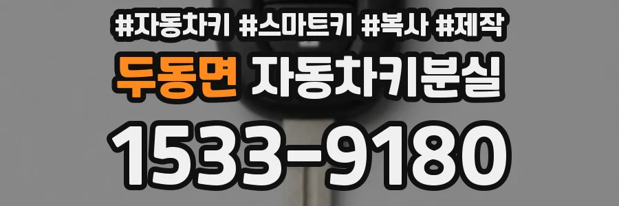 두동면 자동차키분실