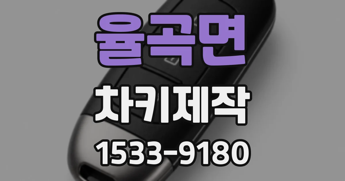 율곡면 차키제작