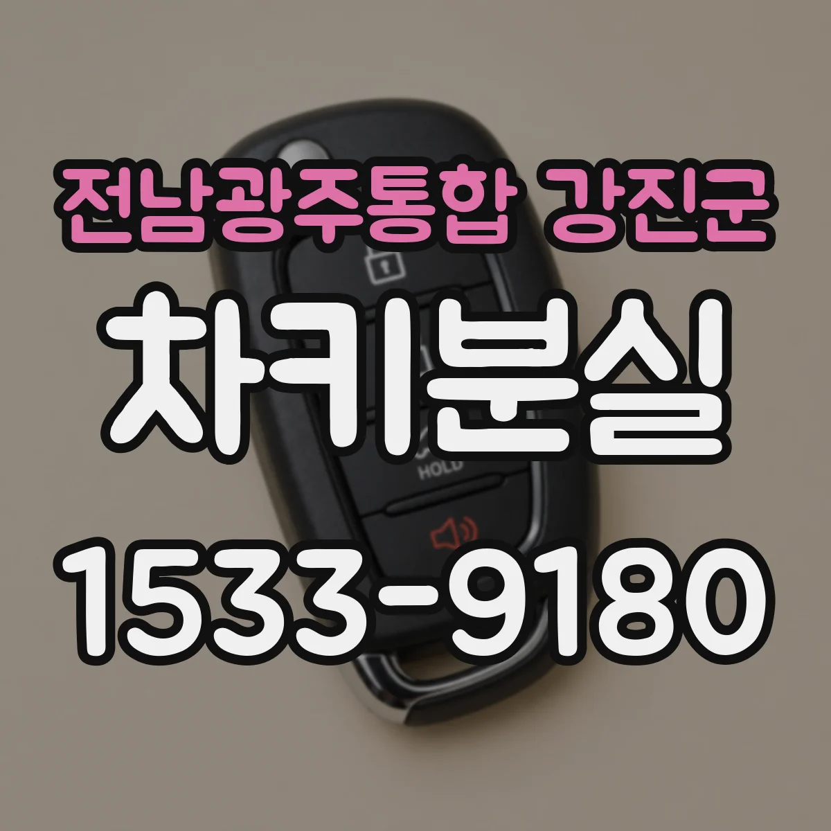 전남광주통합 강진군 차키분실