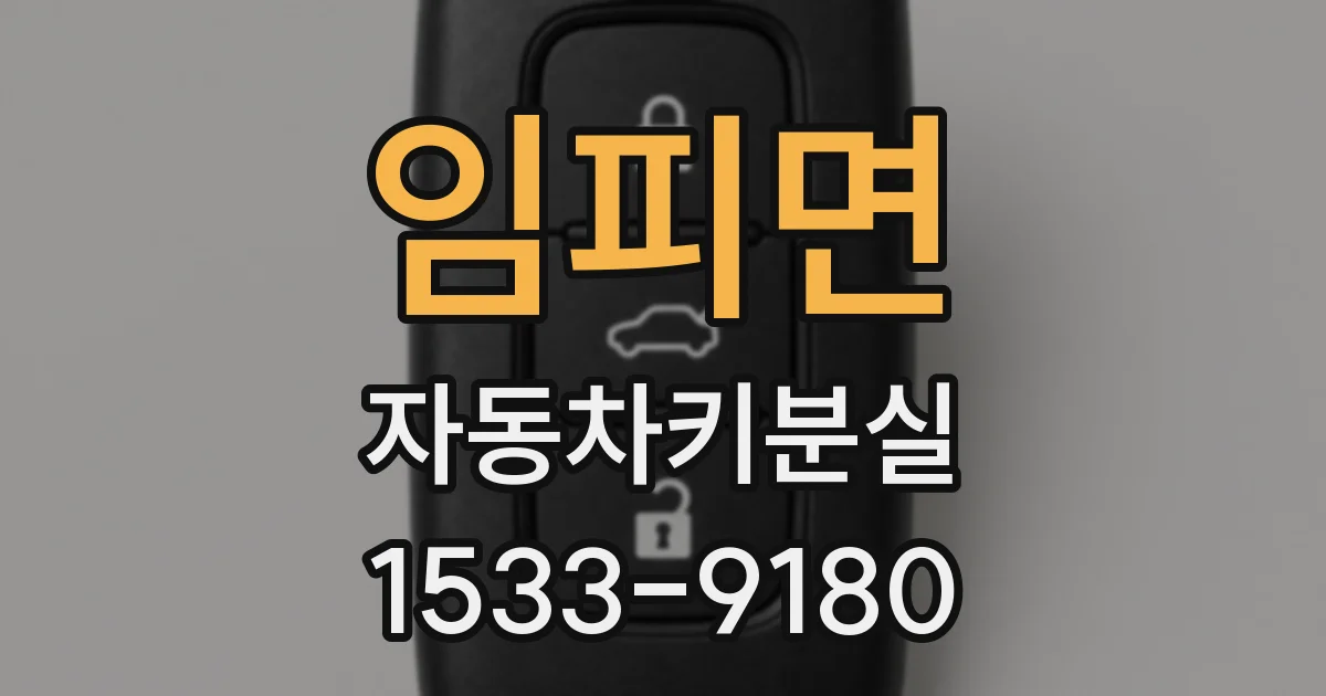 임피면 자동차키분실