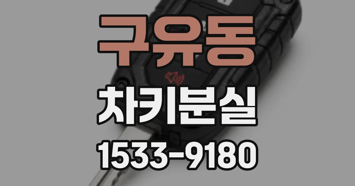 구유동 차키분실