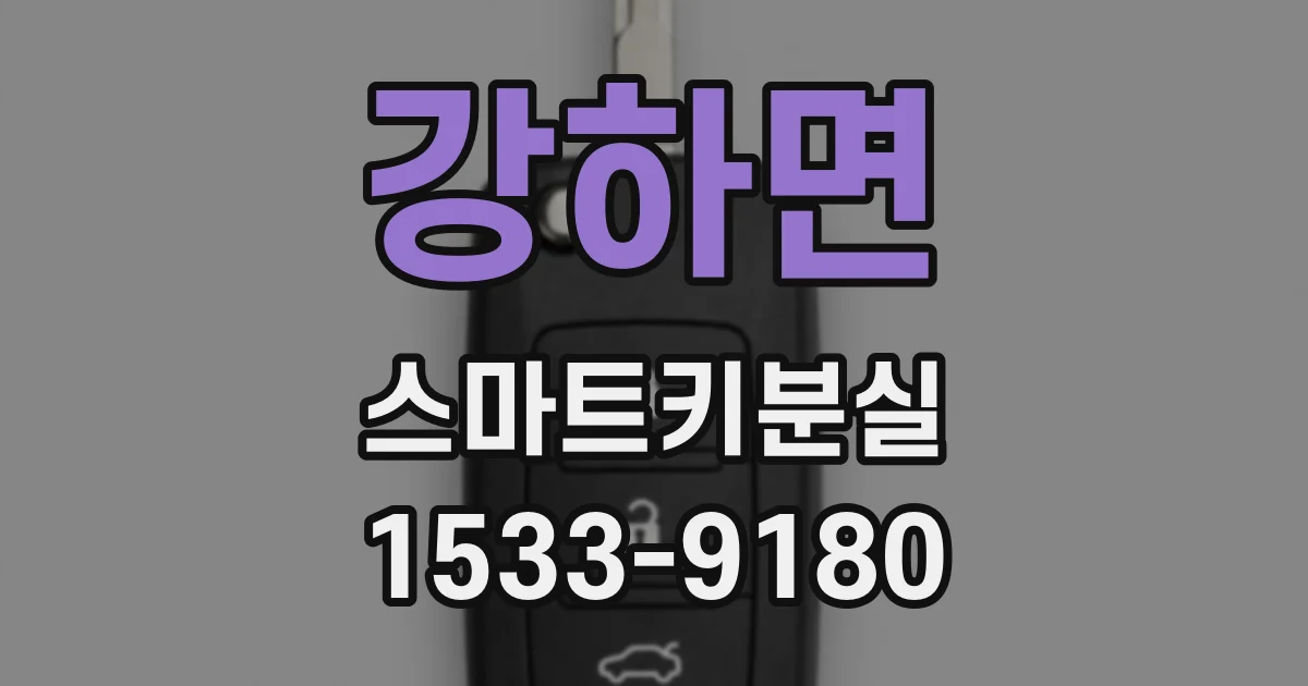 강하면 스마트키분실
