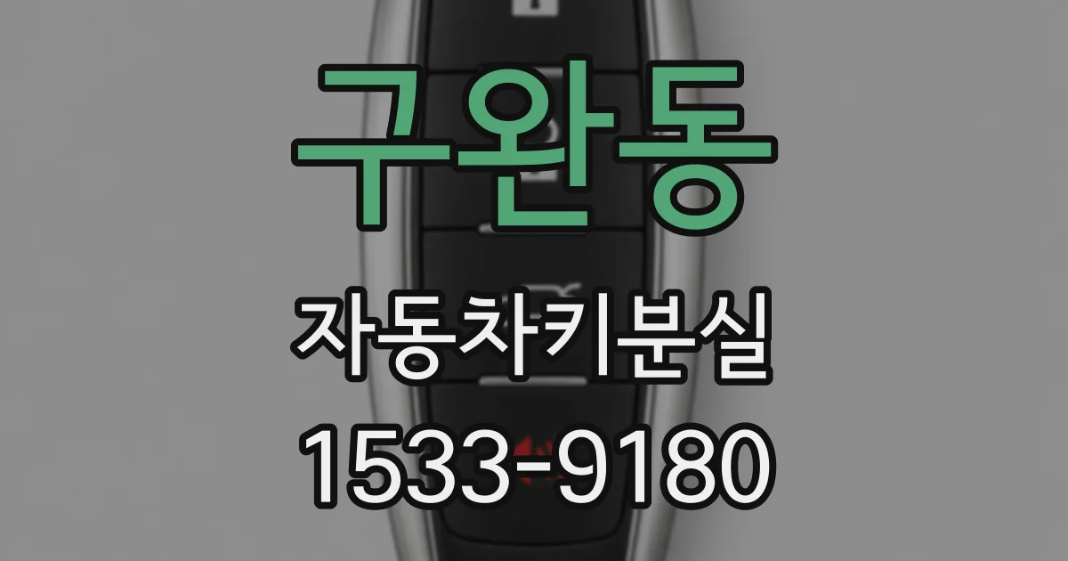구완동 자동차키분실