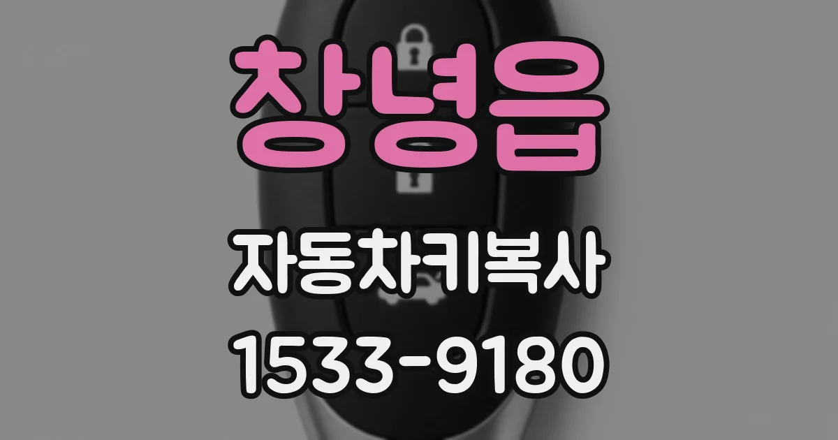 창녕읍 자동차키복사