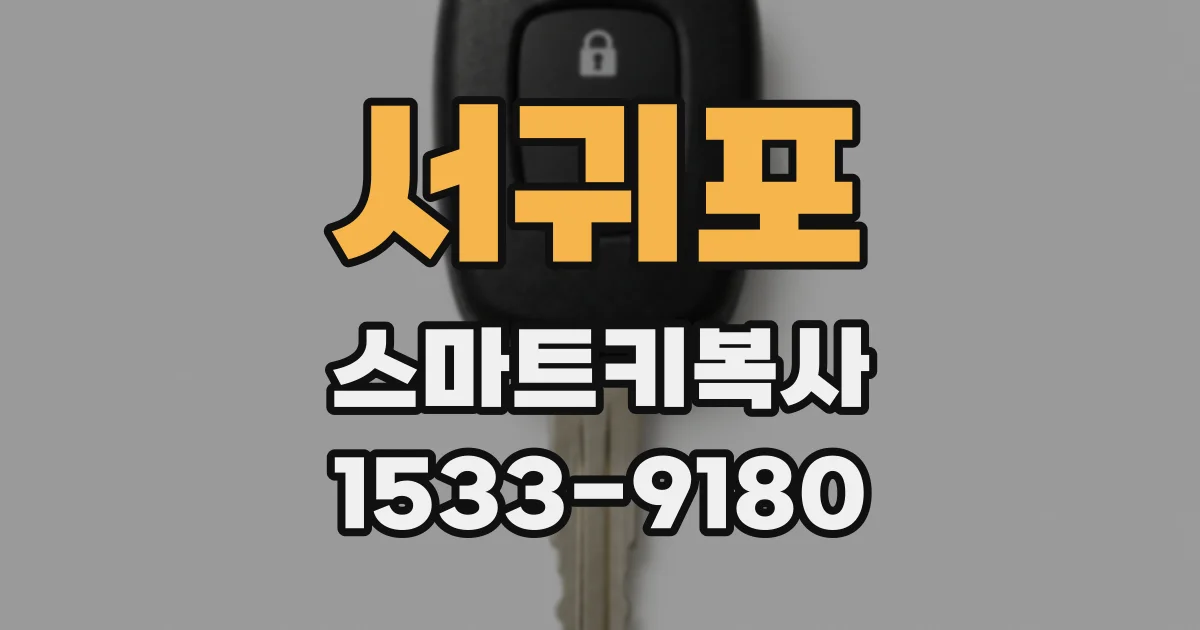 서귀포 스마트키복사