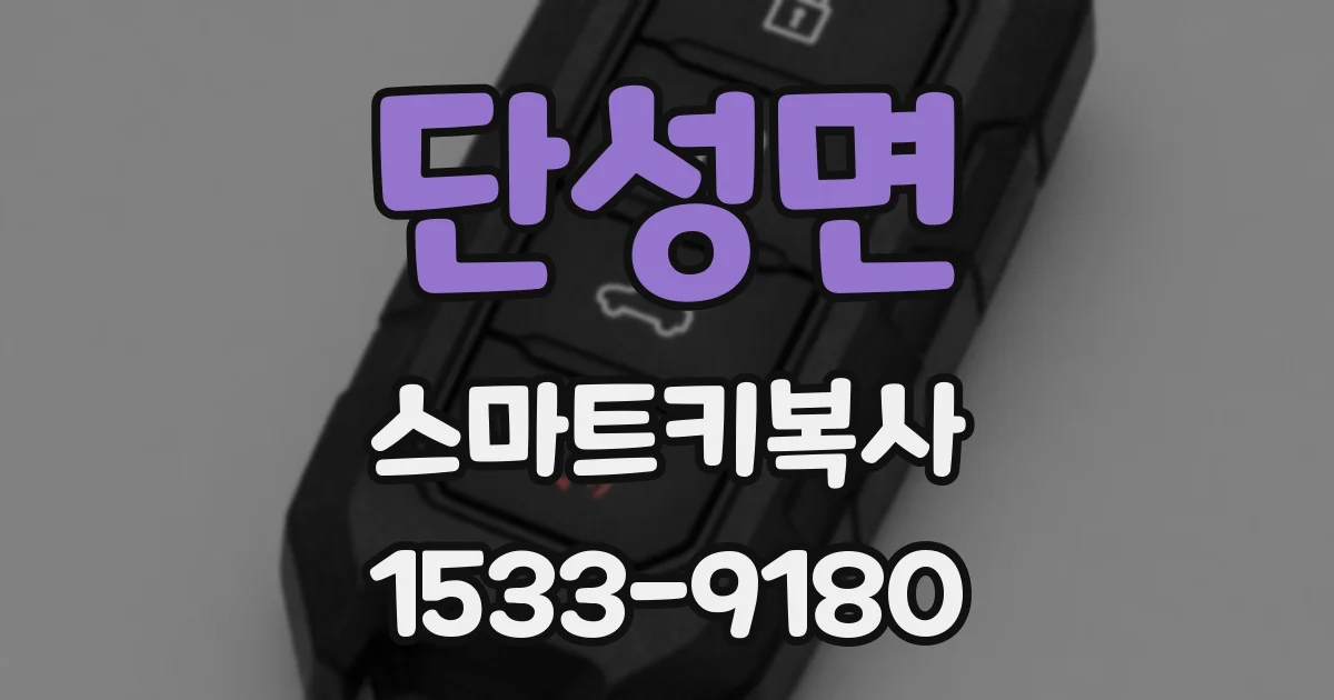 단성면 스마트키복사