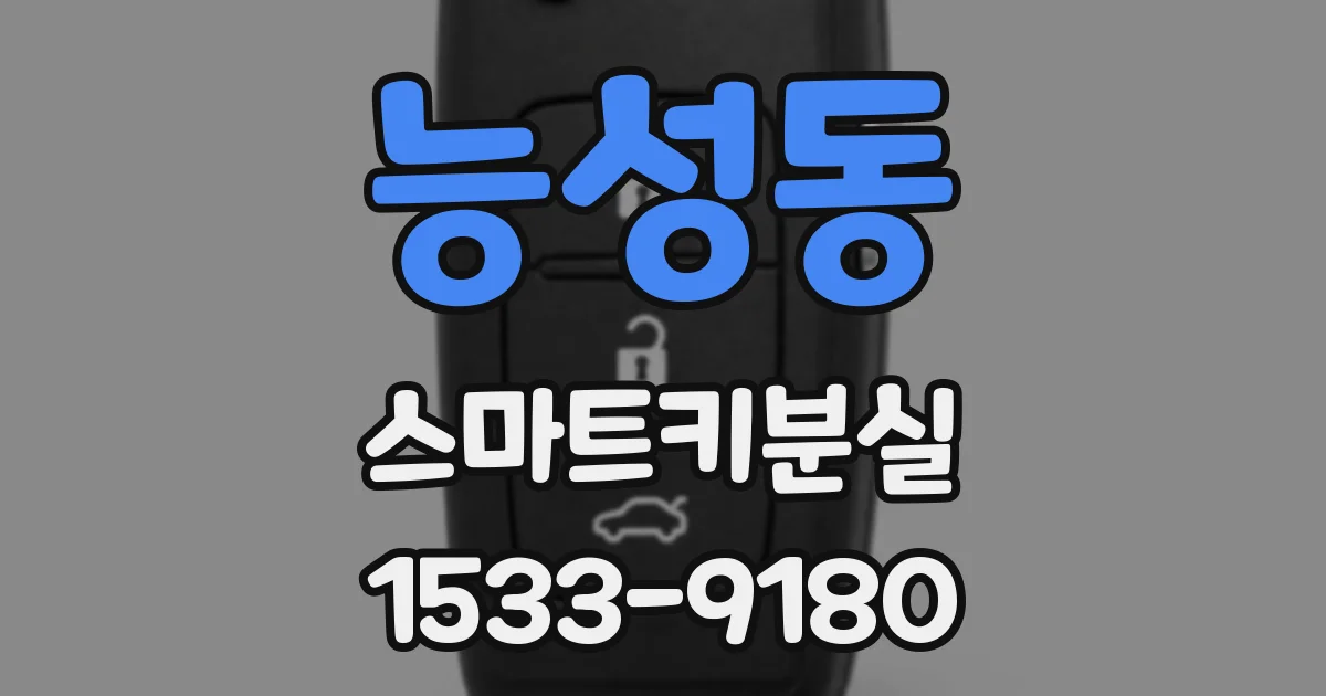 능성동 스마트키분실