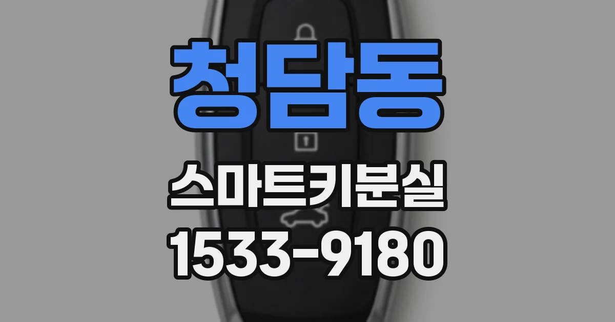 청담동 스마트키분실