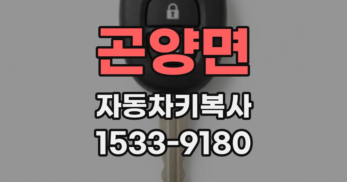 곤양면 자동차키복사