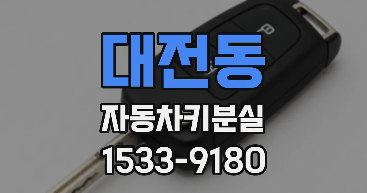 대전동 자동차키분실