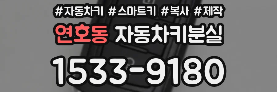 연호동 자동차키분실