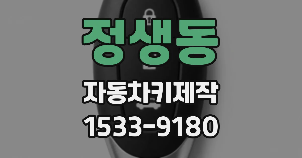 정생동 자동차키제작