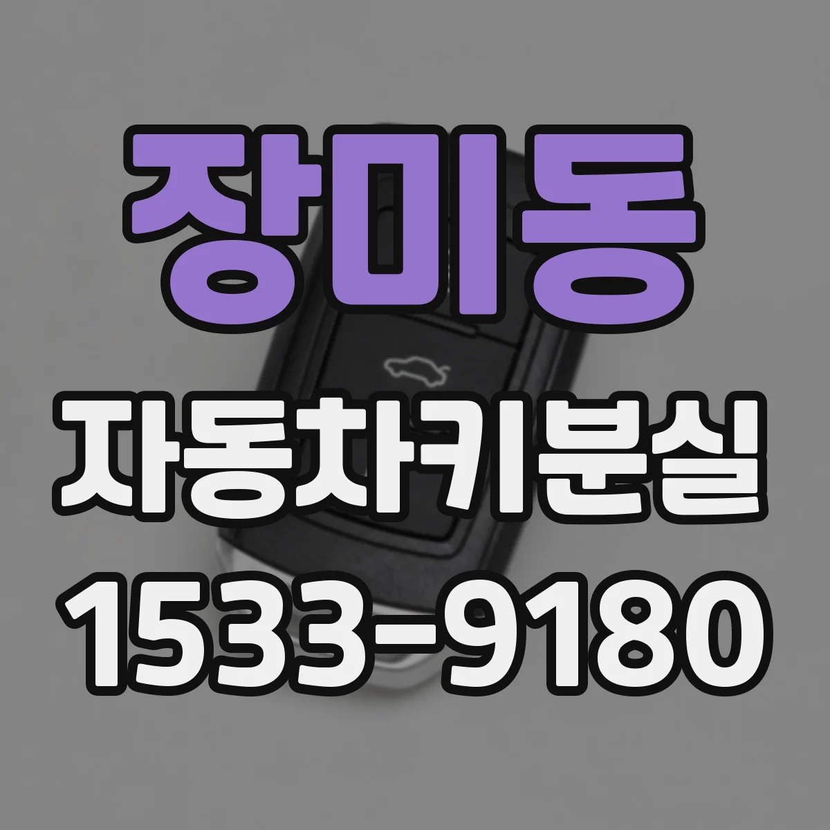 장미동 자동차키분실