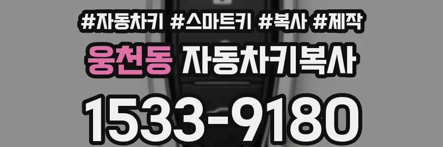 웅천동 자동차키복사