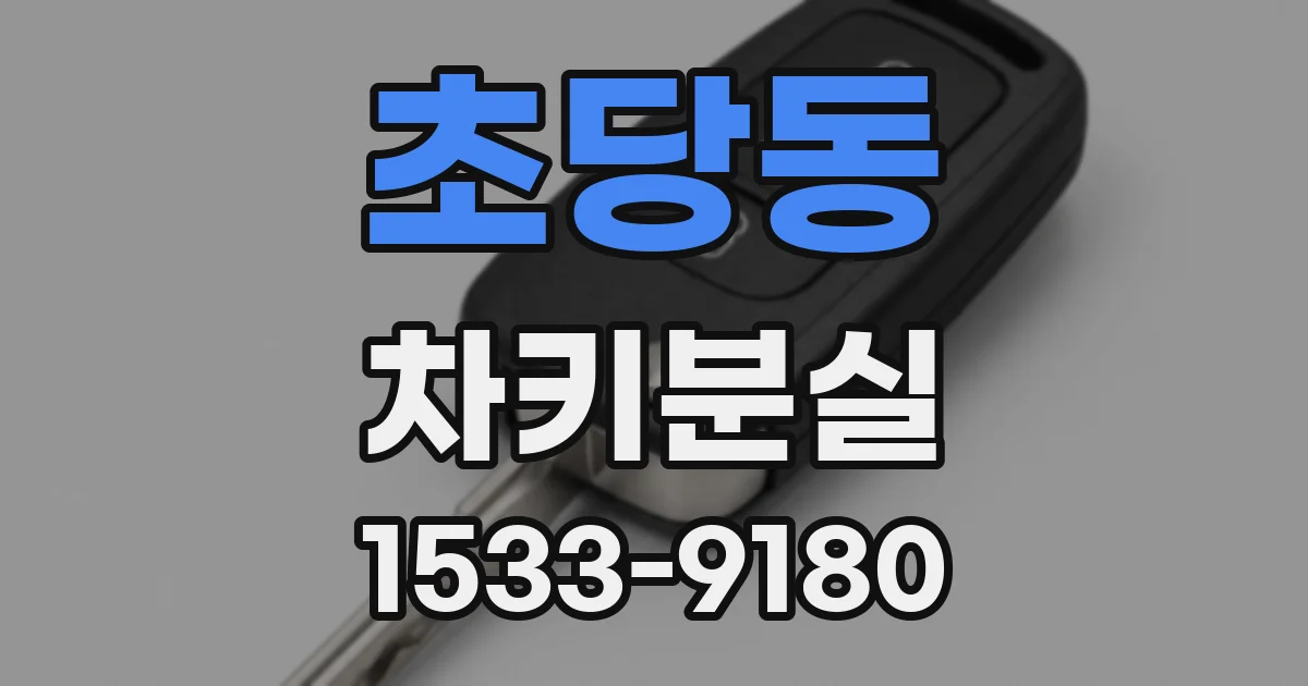초당동 차키분실