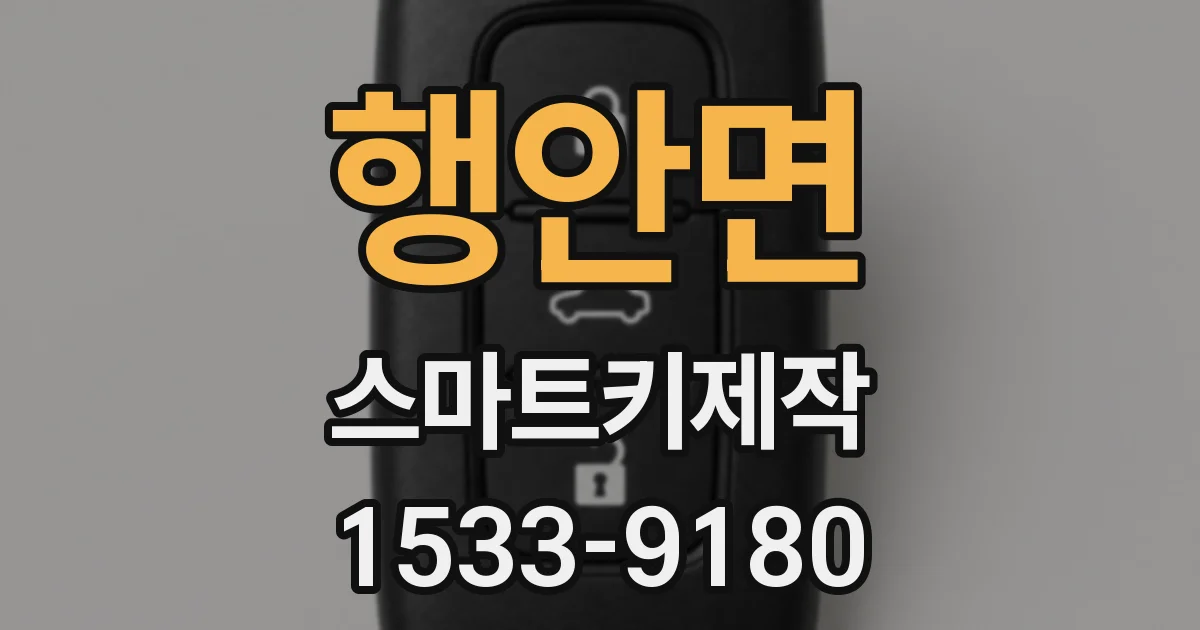 행안면 스마트키제작