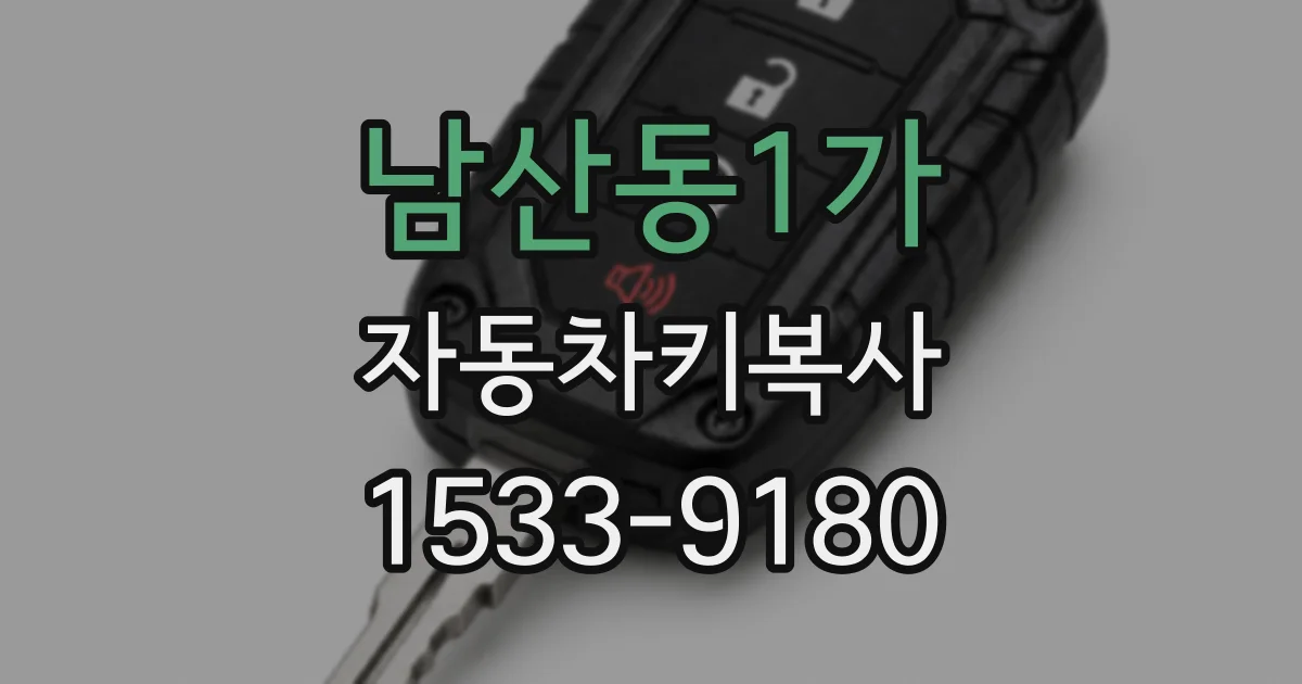 남산동1가 자동차키복사