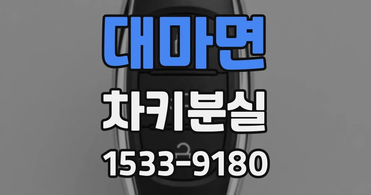 대마면 차키분실