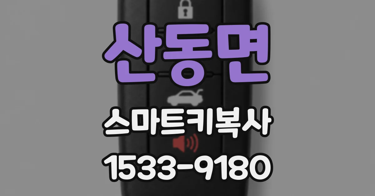산동면 스마트키복사