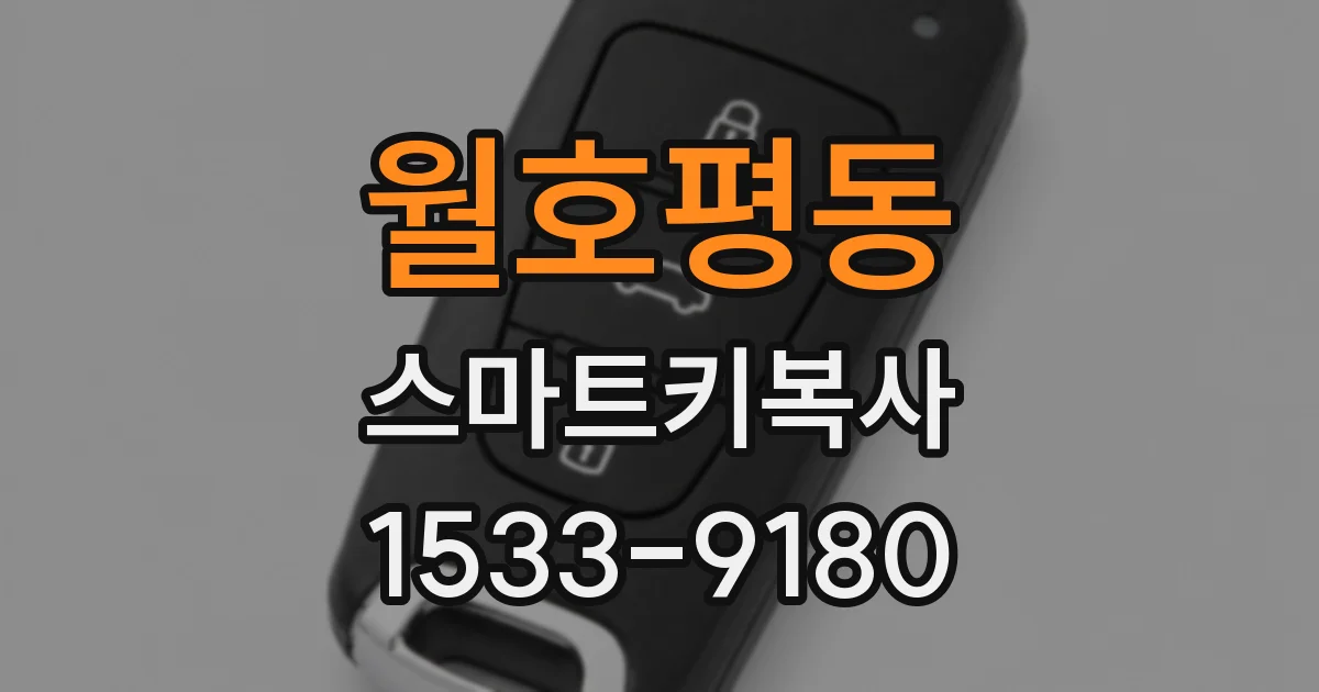 월호평동 스마트키복사