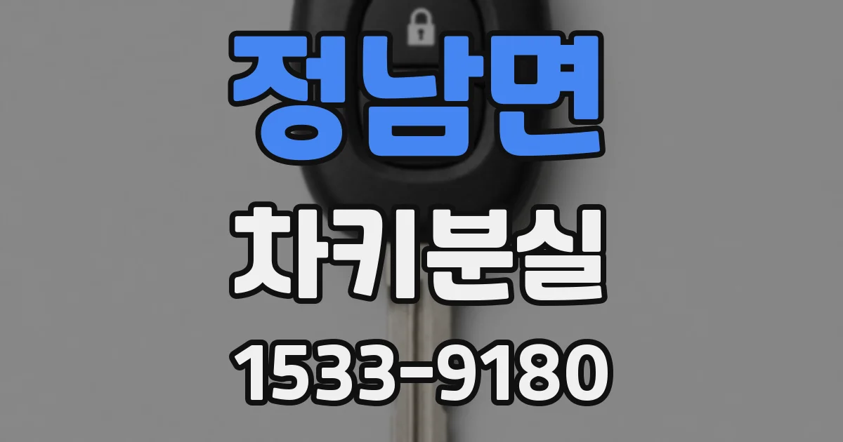 정남면 차키분실