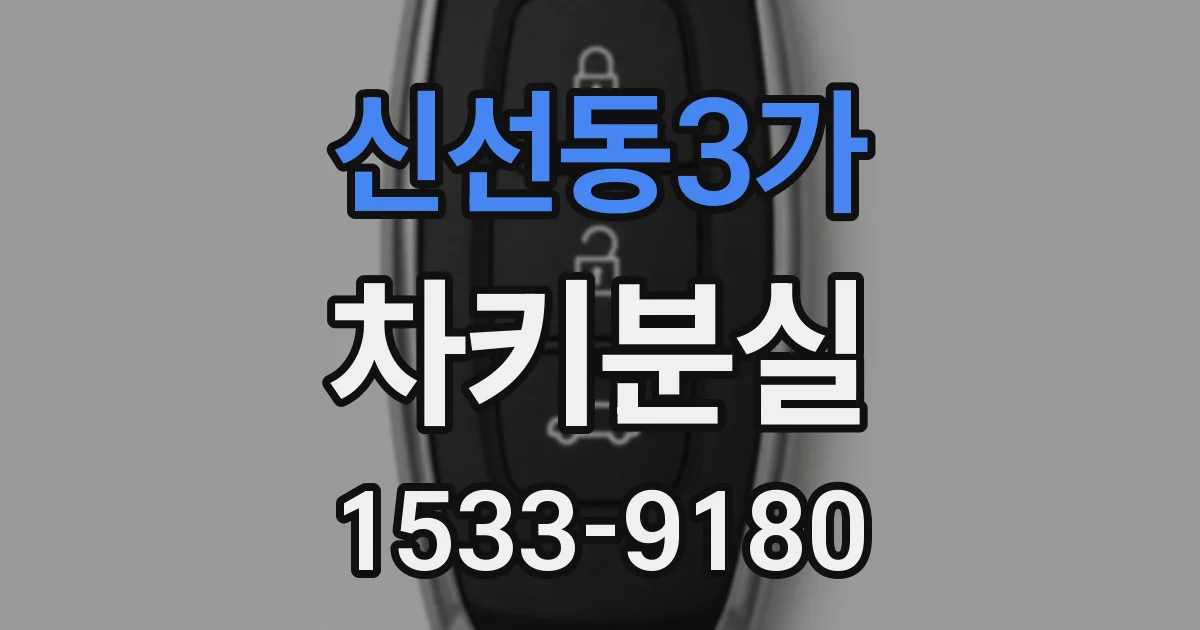 신선동3가 차키분실