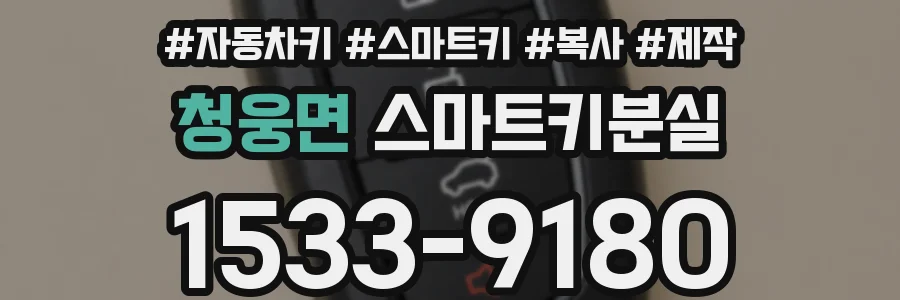 청웅면 스마트키분실