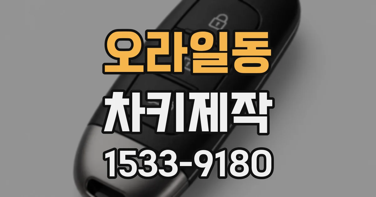 오라일동 차키제작