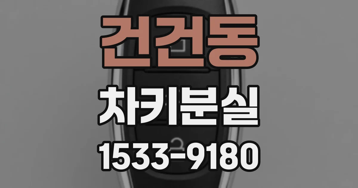 건건동 차키분실