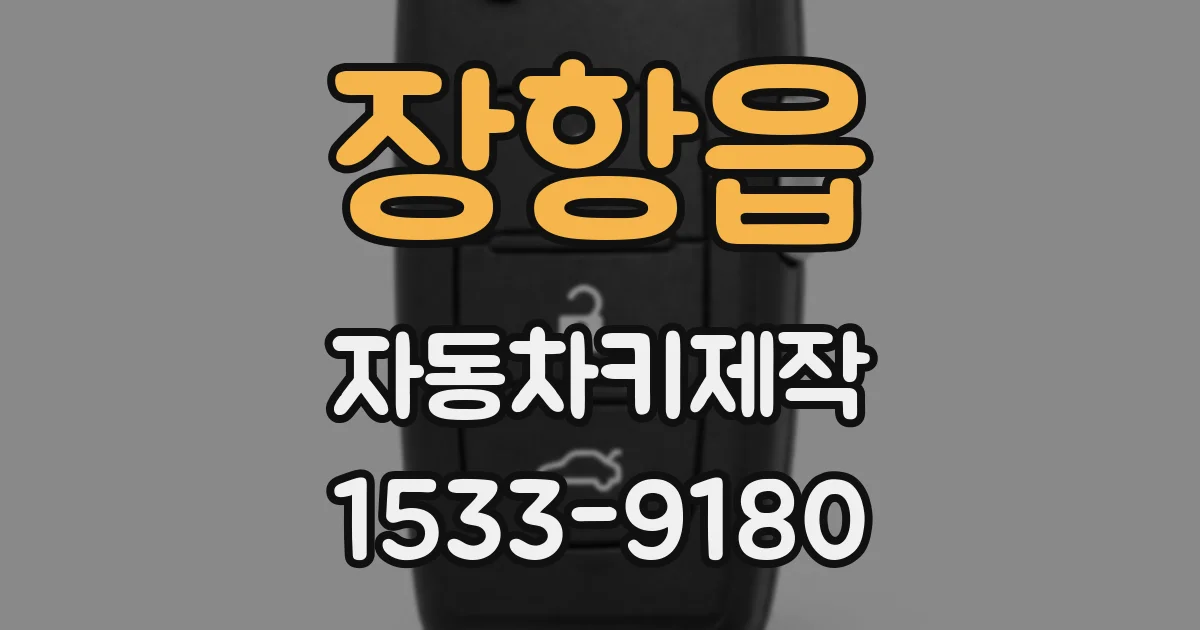 장항읍 자동차키제작