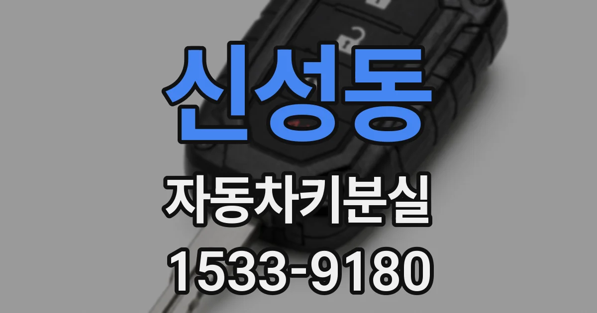 신성동 자동차키분실
