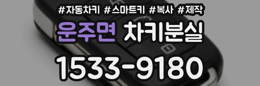 운주면 차키분실