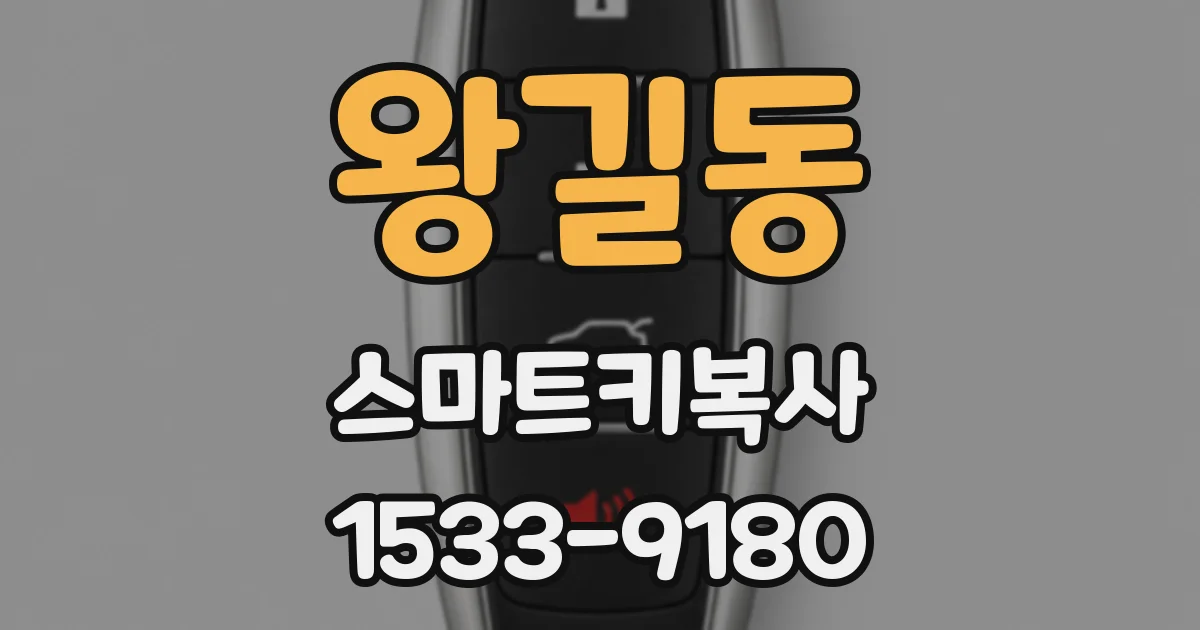 왕길동 스마트키복사