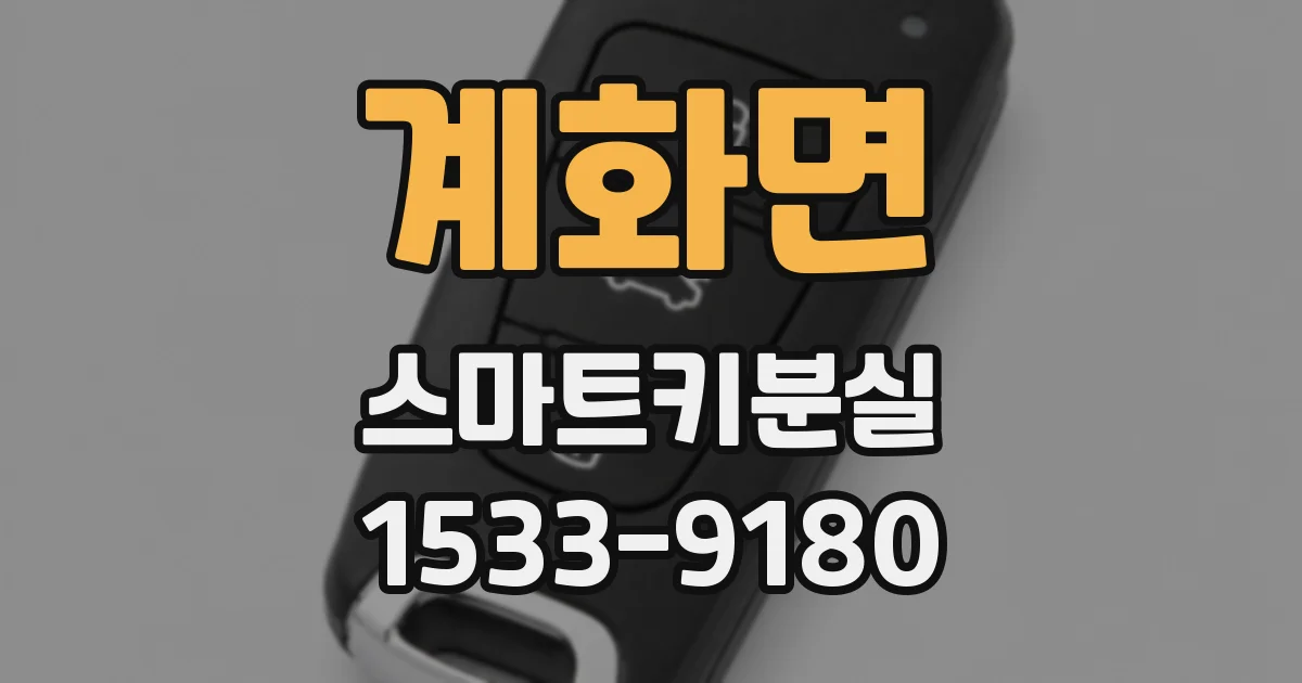 계화면 스마트키분실
