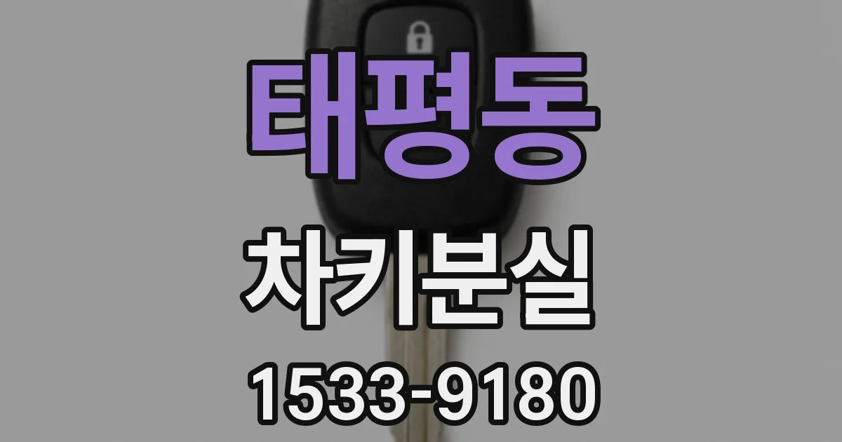 태평동 차키분실