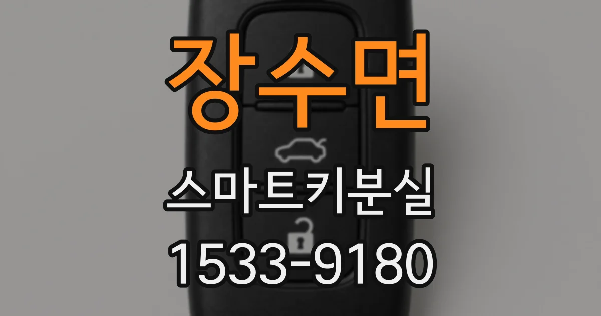 장수면 스마트키분실