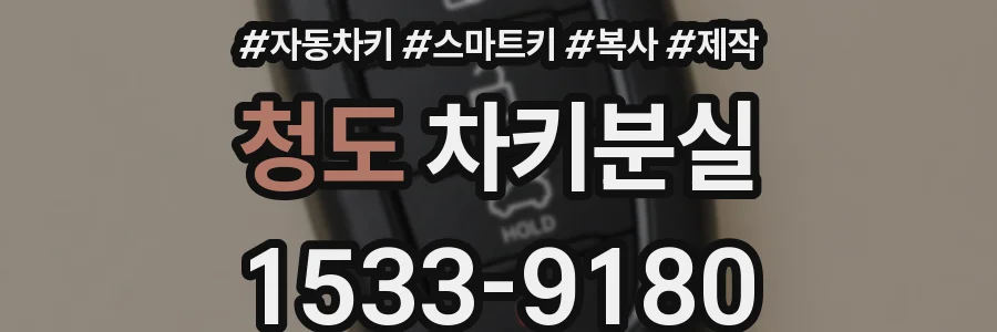 청도 차키분실