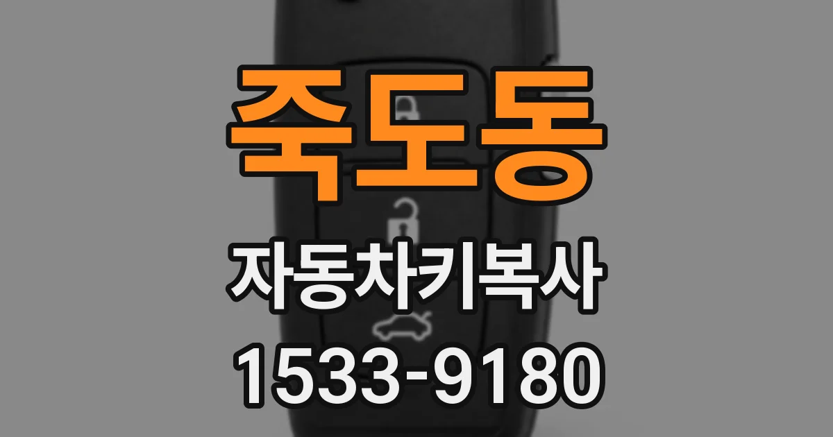 죽도동 자동차키복사