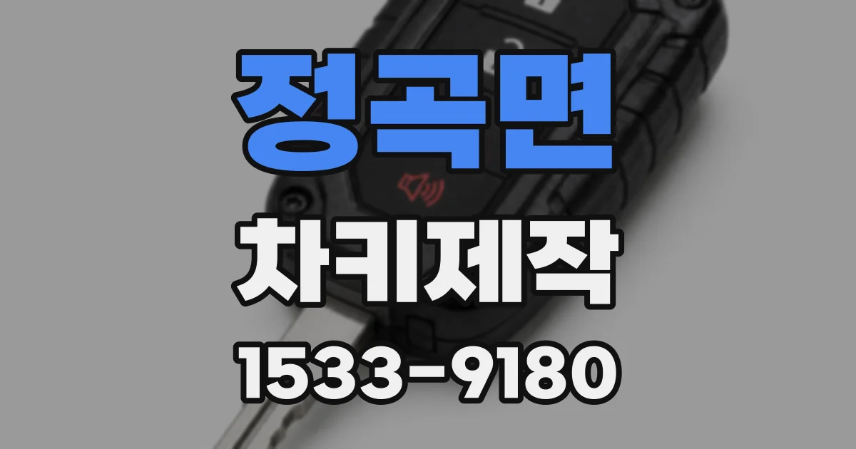 정곡면 차키제작