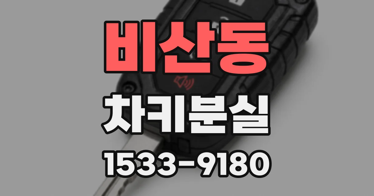 비산동 차키분실