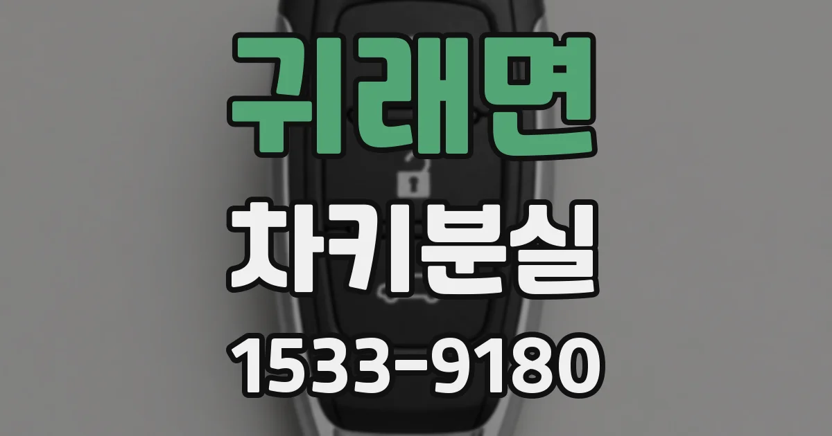 귀래면 차키분실