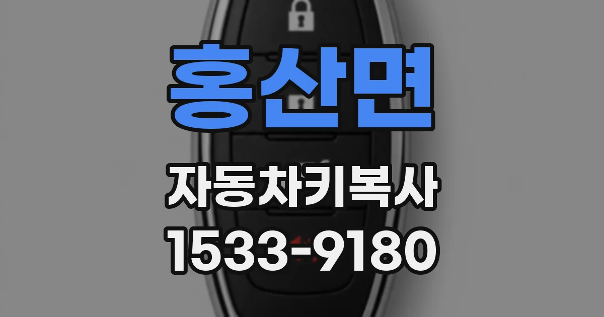 홍산면 자동차키복사