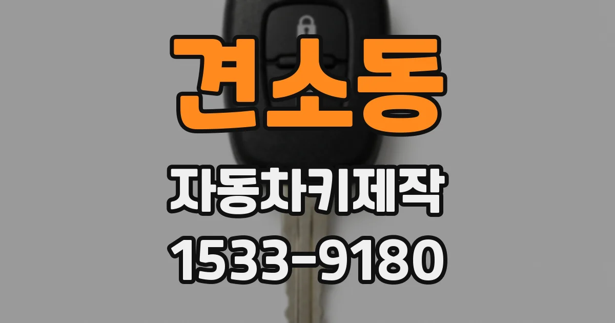 견소동 자동차키제작