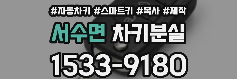 서수면 차키분실