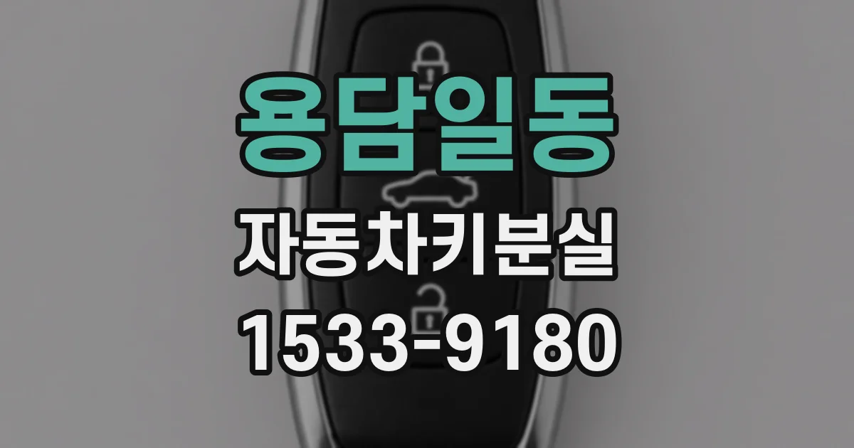 용담일동 자동차키분실