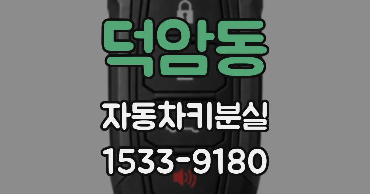 덕암동 자동차키분실