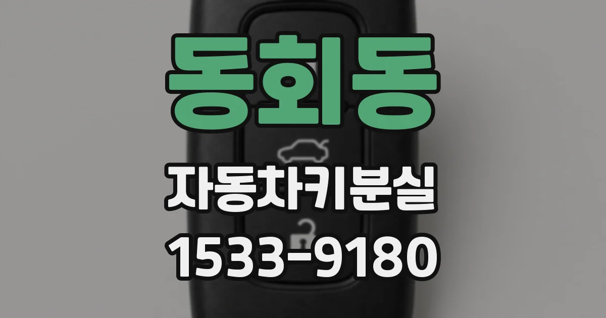 동회동 자동차키분실