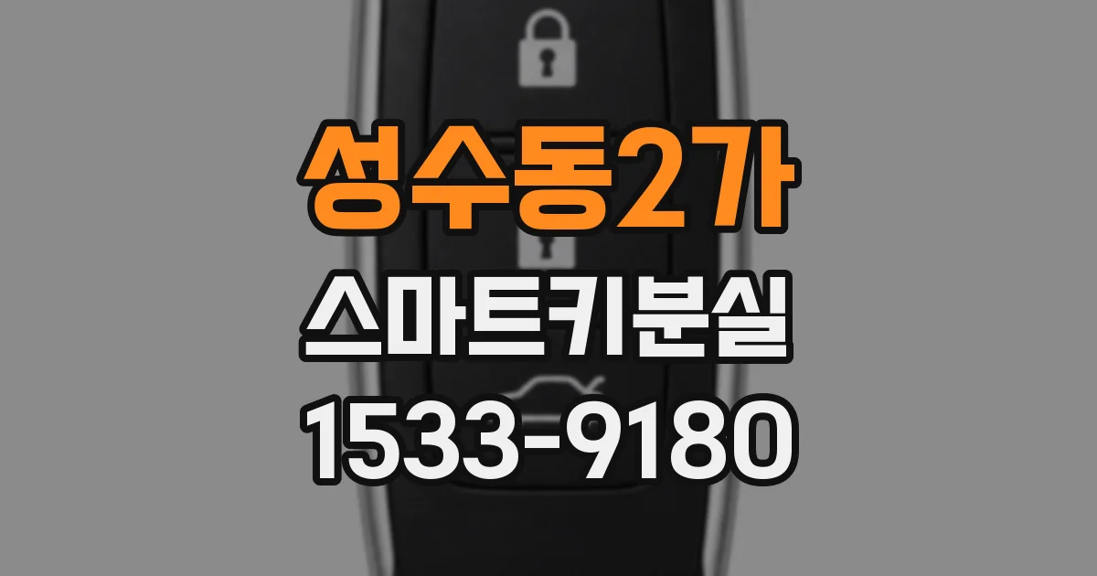 성수동2가 스마트키분실