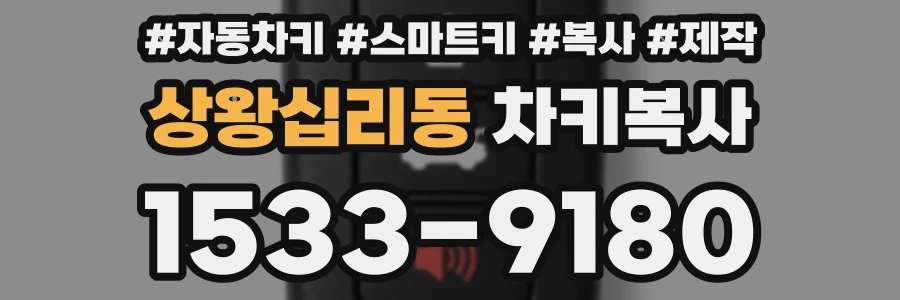 상왕십리동 차키복사